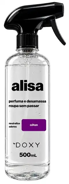 ALISA spray desamassa roupas sem ferro e perfumador de tecidos DOXY 500ml cóton