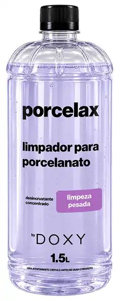PORCELAX limpador desincrustante para porcelanato DOXY 1,5L limpeza pesada